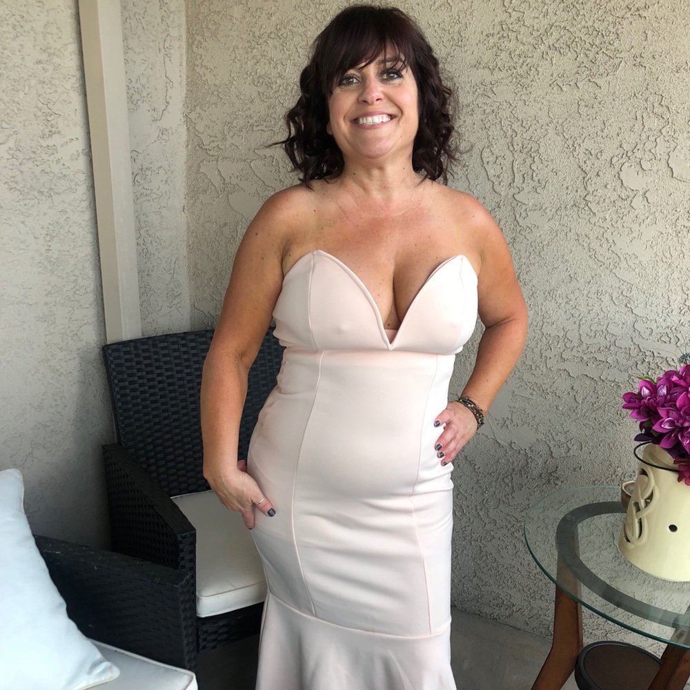 Peach dress